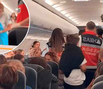 Mujer da a luz en pleno Vuelo