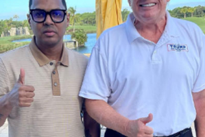 Santiago Matías y Donald Trump