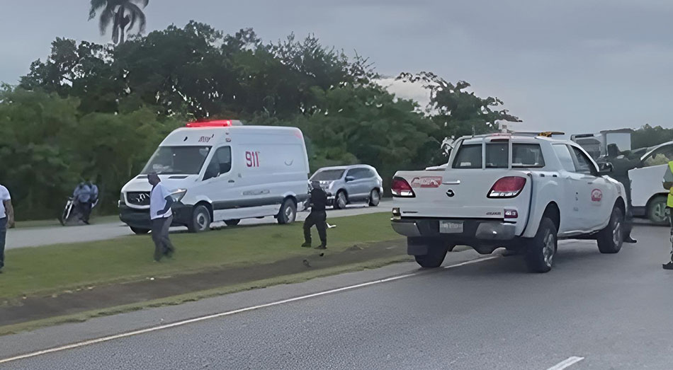 Accidente en la autopista el Coral