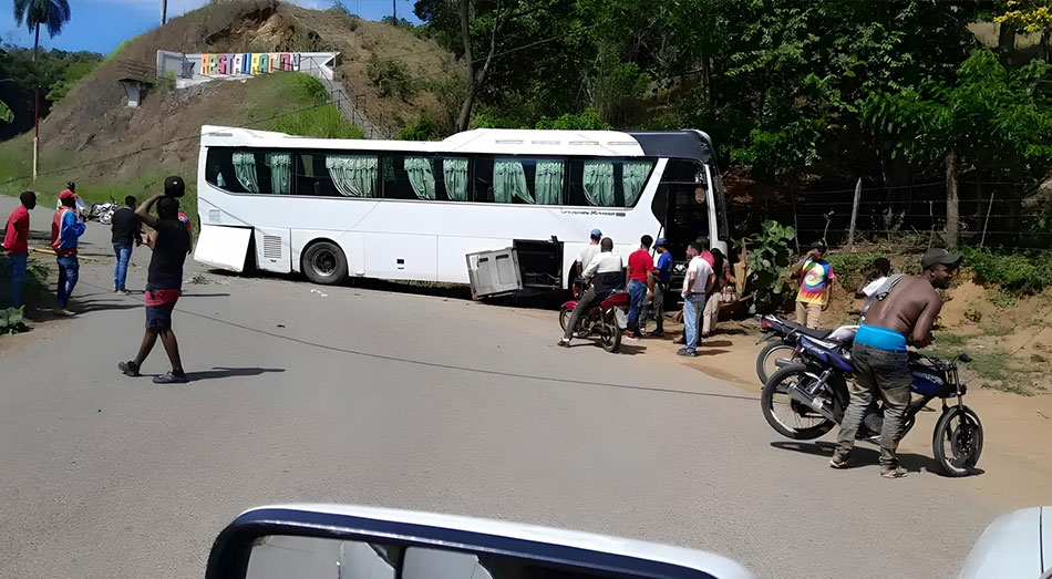 Accidente en la entrada de Restauración