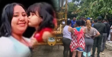Leydy Mercedes y su pequeña hija, Mayelin Mercedes