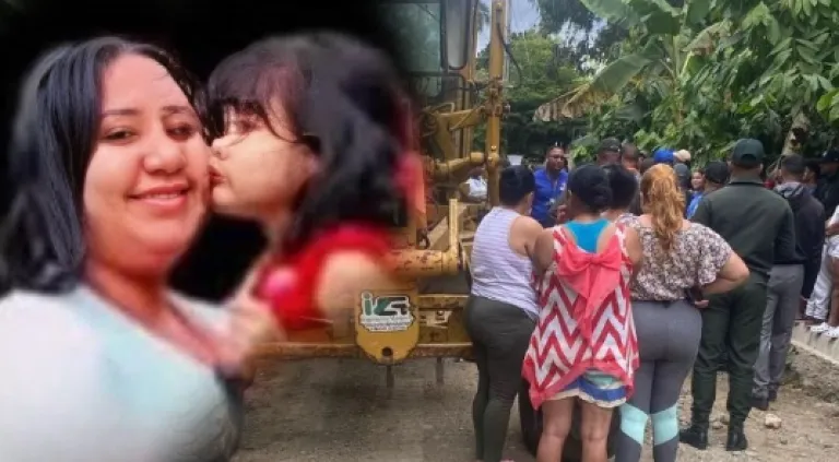 Leydy Mercedes y su pequeña hija, Mayelin Mercedes