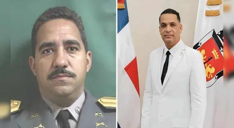 El general retirado William Durán Jerez y el regidor Edickson Herrera Silvestre