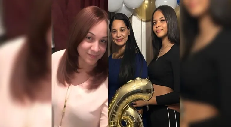 Florinda Tineo, su hija Gabriela Difo y Jeannette Tineo